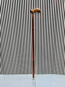 Bastón de Madera Grabado con Cuero, Multifuncional, Plegable en 3 Partes, 37 Pulgadas (Aprox.) Artesanía de Diseño Folclórico, TESORO DEL MUNDO ANTIGUO - Product Image 5