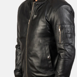 Chaqueta de Cuero Personalizada para Hombre, Nueva Llegada, Chaqueta de Cuero Genuino para Invierno, Material Duradero y Elegante - Product Image 6