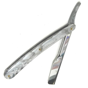 Maquinilla de Afeitar de Borde Recto con Hoja de Acero Inoxidable, Mango de Plástico, Plegable Manual, para Hombres, Venta al por Mayor, Bajo MOQ, OEM - Product Image 2