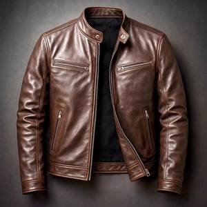 Fashionable Custom Design <b>Men</b> <b>Leather</b> <b>Jacket</b> Pakistan Made Top Product <b>Leather</b> <b>Jacket</b> for <b>Men</b> and Bikers winter <b>jacket</b> - Product Image 5