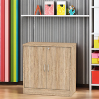 Armoire en bois moderne à 2 portes pour enfants, personnalisable, fabriquée en Malaisie, pour ranger les jouets, idéale pour les chambres, les écoles, les cuisines, les salons et les salles à manger