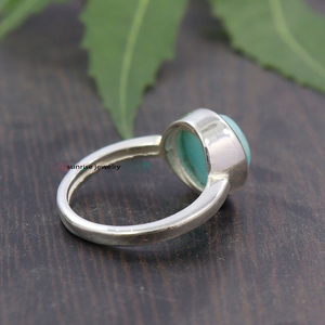 Anillo de Amazonita Natural en Plata de Ley 925, Joyería Artesanal con Piedras Preciosas, Anillo Estilo Boho - Product Image 2