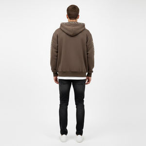 Sweat-shirt surdimensionné avec strass, tissu de qualité supérieure et strass, pour un style streetwear ou décontracté, unisexe. - Product Image 4