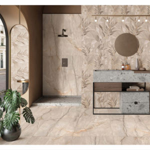 Carreaux de porcelaine de grande taille de qualité supérieure 60X120CM 600X1200MM 24X48IN Surface élégante Idéal pour les intérieurs modernes résidentiels et commerciaux - Product Image 1