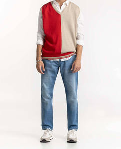 Jersey de punto unisex con efecto lavado a la piedra, logotipo personalizado, de algodón, antiarrugas, estilo vintage, cuello redondo, sudadera de ajuste holgado, tejido de punto acanalado. - Product Image 4