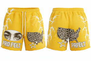 Pantalones Cortos Deportivos Personalizados Estilo Vintage, Modernos, Estampados, Transpirables, de Secado Rápido, con Cordón Ajustable, 100% Algodón - Product Image 5