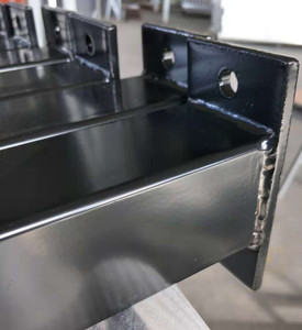 2.4m Long-65x65mm Universal 'Heavy Duty' 6000 Series Steel <b>Security</b> Fence Post Base Plate (<b>Bolt</b> Concrete Ground) Cutting Service - Product Image 3