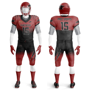 Ensemble respirant à manches longues de couleur unie pour équipe, nouveau maillot de football américain pour enfants, uniforme de qualité supérieure en Spandex/Coton - Product Image 5