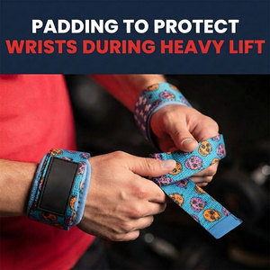Heavy Duty Gym Lifting Straps Lightweight Smooth Texture Wrist Protection Deadlifts Weightlifting Functional <b>Training</b> Use Straps - Product Image 6