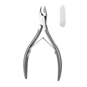 Coupe-ongles professionnel en acier inoxydable 12,5 mm, lame incurvée à bord biseauté, pointe aiguisée, durable, pour doigts d'adultes, style simple - Product Image 5