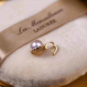 ชุดสร้อยคอมุกน้ำจืดขนาด 5-6 มม. สำหรับผู้หญิง สไตล์หรูหราเบาๆ พร้อมจี้มุกทรงกลมขนาดเล็ก และต่างหู - Product Image 4