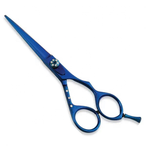 High Quality Popular Convex Bevel <b>Edge</b> Adjustable Offset Handle Stainless Steel Right-Handed 28 Teeth Professional Hair Scissors - Product Image 6