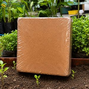 Bloc de tourbe de coco de haute qualité 5 kg, faible EC, coco compressé, substrat de culture 50L pour pépinière, jardin, hydroponie - Product Image 5