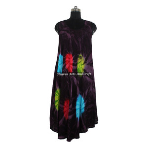 Vestido largo de rayón con estampado Tie Dye para mujer, estilo bohemio gitano, ropa de noche, novedad 2026, gran éxito de ventas, proveedor. - Product Image 4