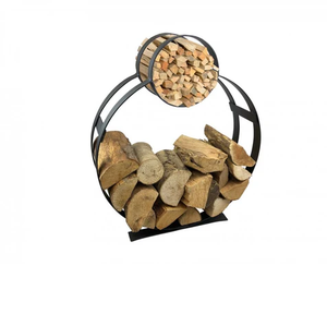 Support à bois de chauffage en métal pour intérieur et extérieur, support de rangement pour bois, support de rangement pour bois de chauffage domestique, support de rangement pour bois de chauffage de jardin - Product Image 2
