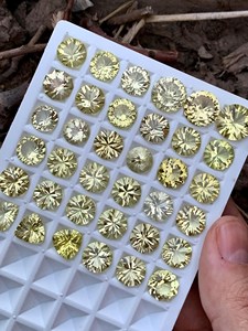 พลอยเลมอนควอตซ์ธรรมชาติสีเหลืองทองเหลี่ยมเจียระไนสำหรับทำเครื่องประดับ แหวน จี้ สร้อยคอ - Product Image 6