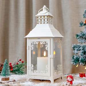 Farol Decorativo para Velas, Estilo Vintage, Farol Colgante de Metal, Portavelas para Eventos en Interiores y Exteriores, Fiestas y Bodas - Product Image 3