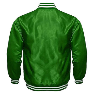 Blouson Bomber en Satin Personnalisé avec Applique Lettres Alpha Grecques pour Sororité et Fraternité, Vêtement Décontracté de Baseball pour Femme - Product Image 6
