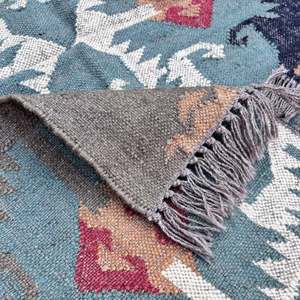 Alfombra de Yute Dhurrie Kilim Moderna Tejida a Mano, 3x5, para Uso Doméstico, Antibacteriana, Alfombras y Juegos de Alfombras - Product Image 5