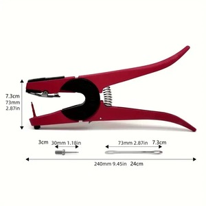 Pinza Aplicadora de Etiquetas para Orejas de Ganado, Pistola de Etiquetado para Ovejas, Cabras, Cerdos, Ganado Vacuno, Conejos, Marcador Veterinario, Pinza y Aguja - Product Image 3