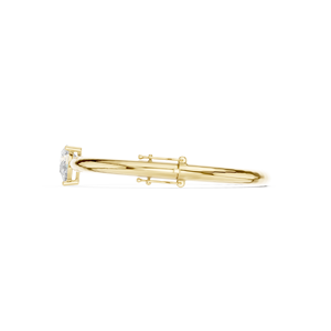 Bracelet Solitaire de Luxe en Or Jaune avec Cristal Rond Taillé pour Femme – Élégant Bijou pour Mariage et Anniversaire - Product Image 5