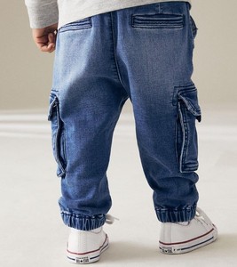 Pantalons pour enfants personnalisés, coupe ample, style baggy, jeans blancs délavés, grandes tailles, 100% coton - Product Image 3