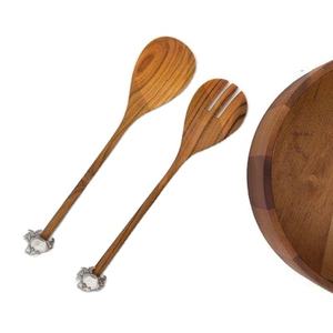 Ensemble de serveurs à salade en bois au design fabuleux avec poignée ergonomique pour table à manger – Vente en gros - Product Image 1