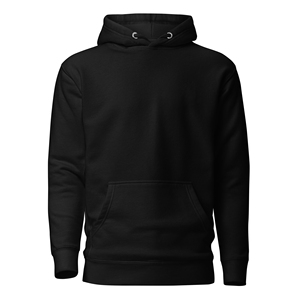 Sweat-shirt à capuche noir pour homme, couleur unie, en molleton de coton, style décontracté, avec poches, coupe classique, pour l'automne - Product Image 1