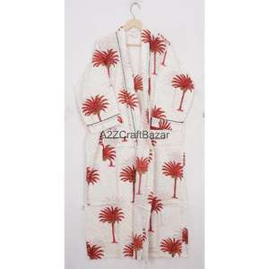 Conjunto de Pijama para Mujer, 100% Algodón, Estampado Floral, Otoño/Primavera/Verano, Cuello en V, Manga Larga, Tejido Transpirable - Product Image 1