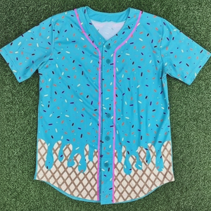 Vente en gros de maillots de baseball unisexes de haute qualité en jersey brodé 100% polyester, à séchage rapide, pour toutes les équipes américaines - Product Image 1