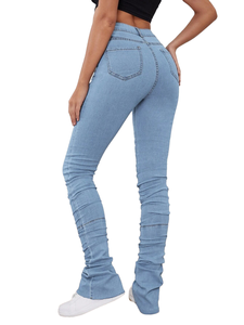 Salopette en jean décontractée taille haute pour femme – Vente en gros, tendance, respirante, ample, légère, en denim pour femme - Product Image 6