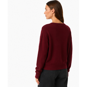 Pulls personnalisés à manches longues, chemises, fabricant professionnel, pull en laine fantaisie pour femmes - Product Image 3