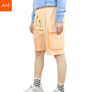 Men's Cargo <b>Shorts</b> Solid Color Drawstring Waist Cotton Breathable Casual Bermuda <b>Shorts</b> With Pockets - Product Image 1