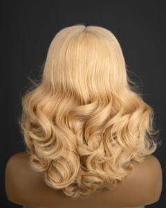 Perruque Naturelle Vierge Vietnamienne Blonde avec Racines Sombres Donateur Unique - Product Image 4