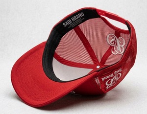 Gorra de béisbol unisex de 5 paneles de malla 100% algodón, bicolor, gorras personalizadas con bordado 3D, para deportes, bodas, fiestas, gorra trucker - Product Image 3