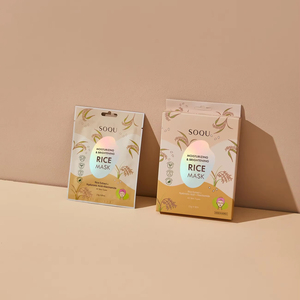 Masque de riz (5/BOÎTE) SOQU MASQUE DE RIZ HYDRATANT ET ÉCLAIRCISSANT _K beauty - Product Image 2