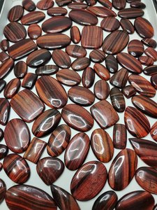 Red <b>Tiger</b> <b>Eyes</b> Cabochon, Red <b>Tiger</b> <b>Eye</b> Gemstones, Wholesale <b>Tiger</b> <b>Eye</b> Loose Stone, Red <b>Tiger</b> <b>Eye</b> Healing Crystal for Jewelry - Product Image 2