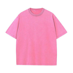 T-shirt délavé à l'acide pour homme, nouveau style, le plus vendu, en tissu épais, vente en gros - Product Image 4