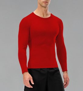 T-shirt de compression athlétique professionnel pour homme, respirant, à séchage rapide, en polyester, avec technologie Cool Pass, design vierge - Product Image 1