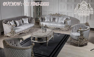 Cómodo y Duradero Juego de Sofás Modernos de Madera de Teca para Sala de Estar con Color Personalizable - Product Image 3