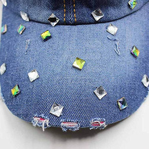 Casquettes en jean respirantes 100 % coton de qualité supérieure, coutures robustes, style décontracté, toutes saisons, personnalisables pour la vente en ligne - Product Image 4