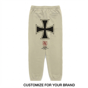Pantalones Jogger Casuales de Cintura Media para Hombre, 400 GSM, Algodón y Poliéster, Color Negro, para OEM ODM - Product Image 2