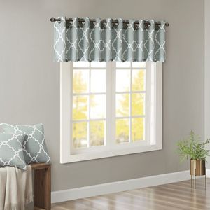 Mare/bianco stampa traforato con Grommet Top finestrino 50x18 "tende e mantovane - Product Image 1