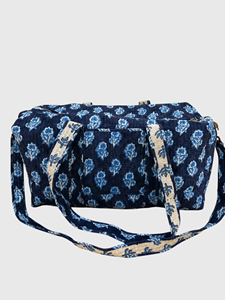 Ensemble de trousses de toilette à imprimé floral, style bohème, en textile, avec fermeture éclair, pochettes de maquillage portables avec pompons - Product Image 3