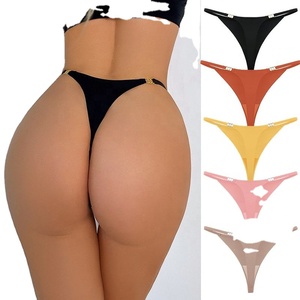 ขายส่งกางเกงในผู้หญิงแบบไร้รอยต่อ ตัดด้วยเลเซอร์ ผ้าไหมน้ำแข็ง ทรงจีสตริง ทังกาส์ - Product Image 4