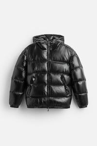 Blouson matelassé brillant vert olive pour homme Aussie Edge, manteau d'hiver épais 100 % polyester, vente en gros, vêtements d'extérieur personnalisés - Product Image 6