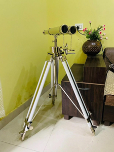 Telescopio de Latón con Soporte, Binoculares Náuticos Decorativos, Telescopio Antiguo, Decoración Marina, Regalo de Navidad para el Hogar u Oficina - Product Image 1