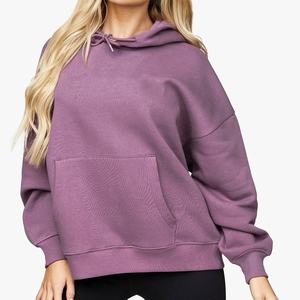 New <b>Trendy</b> High Quality Custom Women's Winter <b>Hoodies</b> Drop Shoulder Full Sleeve Pullover Women's Oversized <b>Hoodies</b> & Sweatshirt - Product Image 1