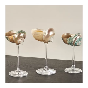 Copa de Concha Marina Natural, Elegante Copa Costera Hecha a Mano, Vajilla Inspirada en el Océano para Bodas en la Playa, Fiestas y Decoración del Hogar - Product Image 2