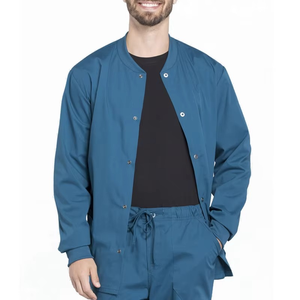 Nouvelle collection 2026 – Blouse médicale personnalisable avec logo, col en V, couleur unie, pour médecins et infirmières – Vente en gros - Product Image 4